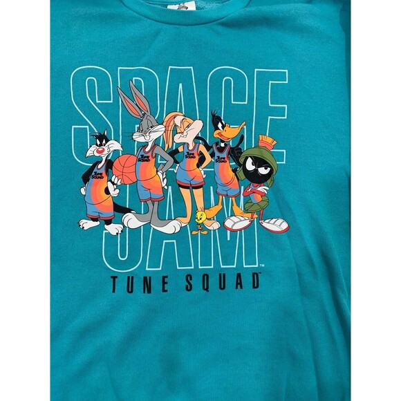 SpaceJam Tune Squad Cartoon Animated Movie Collectible Sweater Shirt 2XL Bugs - Picture 3 of 12
